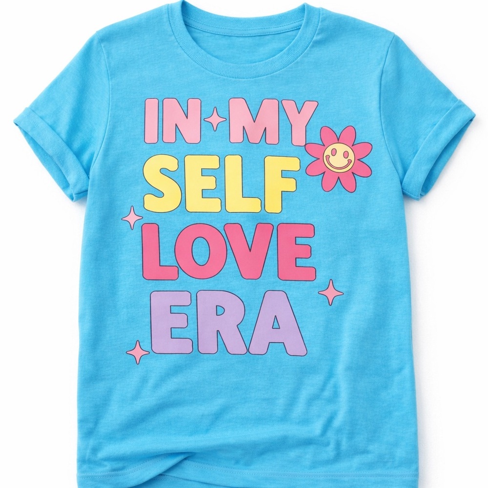 Kids Blue "In My Self Love Era" Graphic Tee